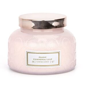 Hybrid PEONYGARDENIA-Leaf Long Burning Time Scented Candles with Strongly Fragrance Natural Soy Wax 16OZ