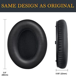 SOULWIT Replacement Ear Pads Cushions for Monster Beats Studio 1.0 (1 st Gen) Headphones by Dr. Dre, Earpads with Soft Protein Leather (Black)