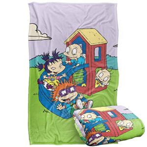rugrats blanket, 36"x58" rugrats playground silky touch super soft throw blanket