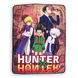 hunter x hunter fleece throw blanket manga anime - gon freecss soft fleece throw blanket