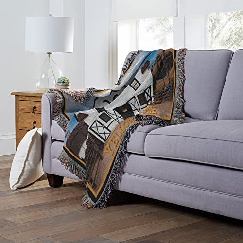 Northwest Woven Tapestry Throw Blanket, 48" x 60", Yellowstone - Dutton Barn