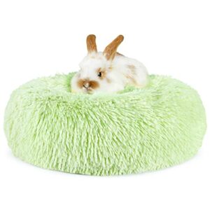 bunny bed for rabbits, warm rabbit bed small animal beds for guinea pig, chinchilla, chipmunk, squirrel, bunny beds mat nest, green