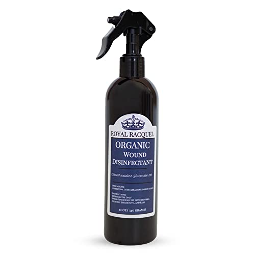 ROYAL RACQUEL Organic Wound Care for Horses, Dogs, Cats, Horses. Equine Healing Aid for Skin Repair, Clean Wounds, Relieves Allergy Skin, and Hot Spot. 12 oz Cleanser