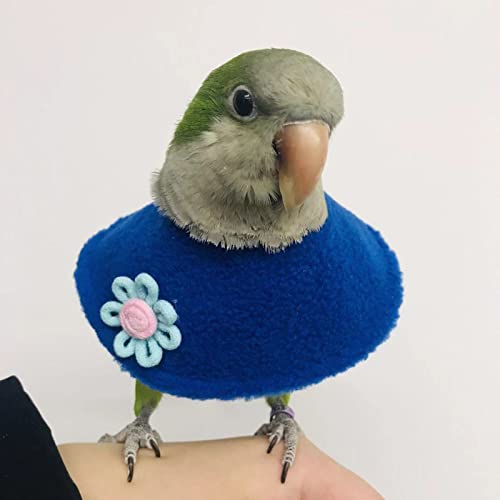 Barn Eleven Bird Collar Anti Bite Elizabethan Recovery Cone, Bird Neck Protector for Feather Plucking, Skin-Friendly Bird Neckwear Full Body Shield for Parakeet Conure Cockatiel (Large)