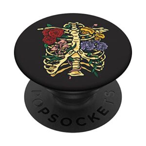 flowers and mushrooms illustration popsockets swappable popgrip