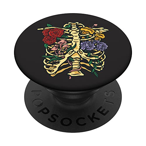 Flowers and Mushrooms Illustration PopSockets Swappable PopGrip