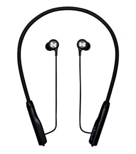 vault play bluetooth neckband headphones with magnetic earbuds with in-line mic for smartphones, tablets, pc & laptop