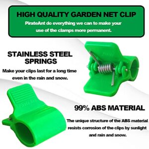 Greenhouse Clamps for 1/2 Inch PVC Pipe, Greenhouse Hoops,Garden Support Frame, Grow Tunnel,Plant Support Garden Stakes.For Fixing Plant Cover, Greenhouse Plastic Sheeting, Film Row Cover, Garden Net.