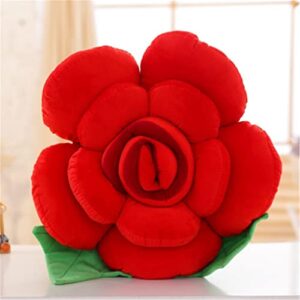 AZCHEN Flower Pillow Standard Throw Pillow Decorative Pillow Cushion Patio Furniture Cushions Home Chair Cushion (11.8inch, Red)