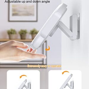 Waterproof Shower Phone Holder with 360° Rotation, Angle Adjustable, Wall Mounted Phone Holder for Bathroom Mirror Bathtub Kitchen, Up to 6.8 Inch (2 Pack)