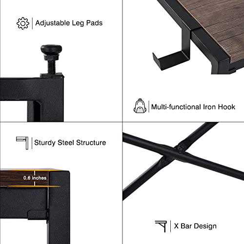XRESLUCO Desk, Computer Desk 39", Folding Desk Easy to Assemble, Small Office Desk for Small Spaces/Home Office
