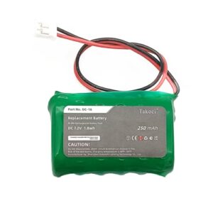takoci product 7.2v dog collar replacement battery for field trainer sd-400s/ ft-100,sportdog sd-400 transmitter,fits part number sportdog dc-16