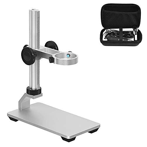 Ninyoon Universal Microscope Stand Pro, Stable Professional Aluminum Alloy Scope Base Holder Support Bracket for Max Diameter 1.4" USB Digital Wireless WiFi Microscope Endoscope Magnifier Camera