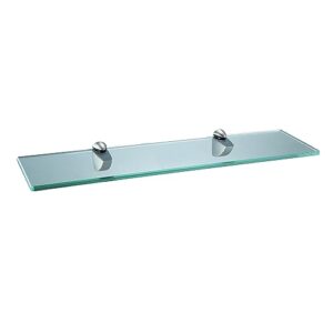 xvl glass shelf 20 inch bathroom tempered glass rack brushed nickel gs3001am