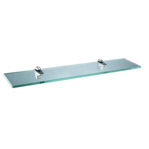xvl glass shelf 20 inch bathroom tempered glass rack brushed nickel gs3004am