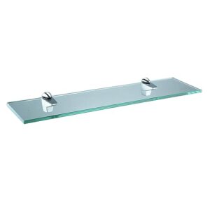 xvl glass shelf 20 inch bathroom tempered glass rack chrome gs3004bm
