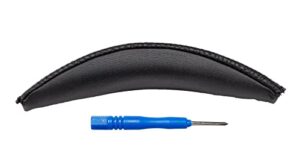 replacement v2 qc3 headband pad/on-ear headband pad cushion compatible with bose quietcomfort 3 (qc3), bose on-ear 2 (oe2), bose on-ear (oe) and bose soundtrue on-ear headphones (black)