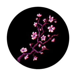 Vaporwave Japan Style Japanese Cherry Blossom Sakura PopSockets Swappable PopGrip