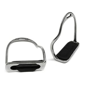 N/A Stainless Steel Horse Riding Saddle Accessories Stirrups Anti-Skid Pedal Equestrian Equipment (Color : As Shown, Size : One Size)