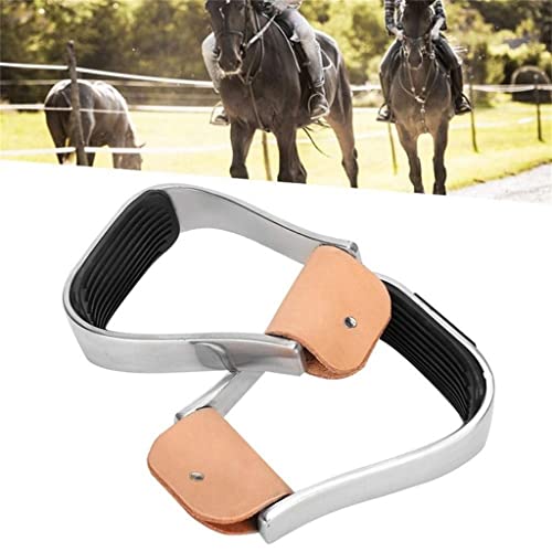 N/A Aluminum Cushioned Western Stirrups Inner Width 120 mm Horse Riding Equestrian Supplies (Color : As Shown, Size : One Size)