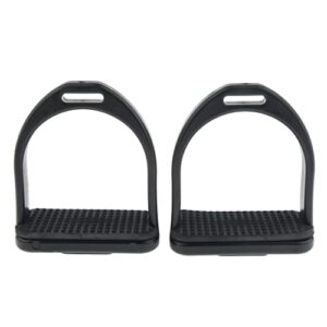 n/a black western stirrups safety bendy horse riding equestrian for men women accessories (color : as shown, size : one size)