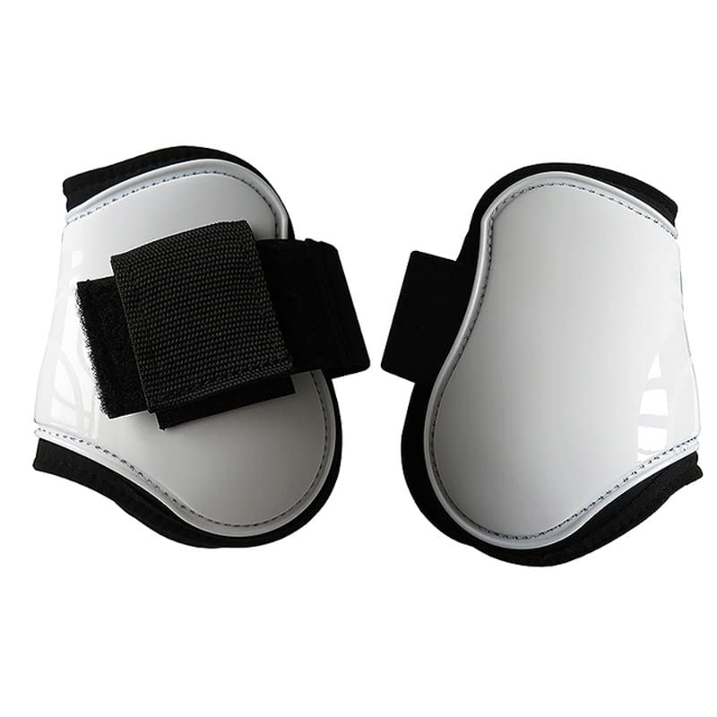 N/A Horse Tendon Boots,PU Hard Shell,Neoprene Lining.to Protect Horse's Legs (Color : White, Size : M Code)