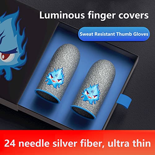 SamFansar Gaming Finger Gloves 1 Pair Useful Comfortable Mobile Game Thumb Gloves A