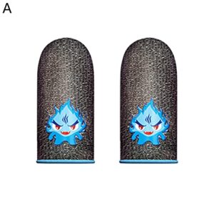 SamFansar Gaming Finger Gloves 1 Pair Useful Comfortable Mobile Game Thumb Gloves A