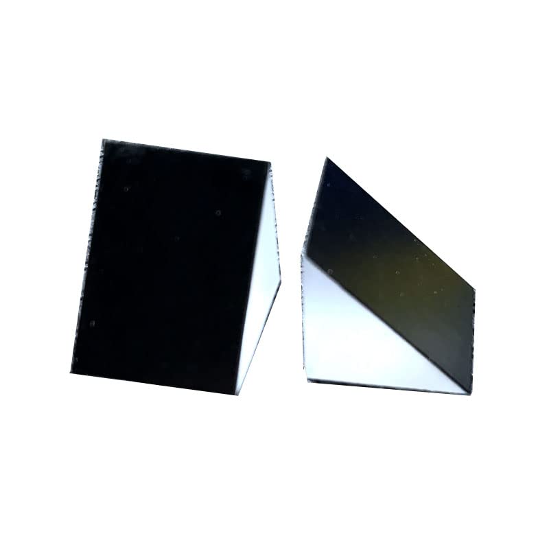 Right Angled Triangular Prism, N-BK7 (K9) Optical Components Glass for Precision Instruments Excellent, Physics, Light Refraction & Wavelength Experiments