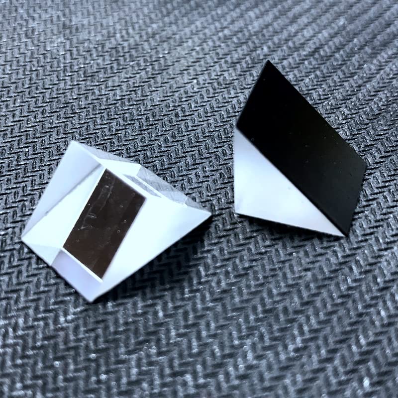 Right Angled Triangular Prism, N-BK7 (K9) Optical Components Glass for Precision Instruments Excellent, Physics, Light Refraction & Wavelength Experiments