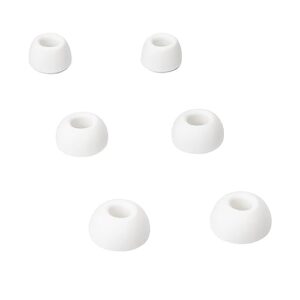 3 pairs airpods pro ear tips replacement for airpods pro, silicon earbuds tips with noise reduction hole, fit in the charging case