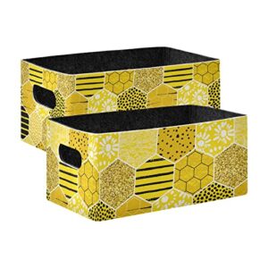 geometric honey storage basket felt storage bin collapsible shelves basket toy storage box organizer for kids bedroom magazine
