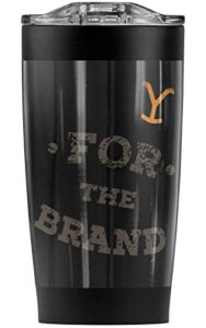 logovision yellowstone official yellowstone for the brand stainless steel 20 oz travel tumbler, vacuum insulated & double wall with leakproof sliding lid