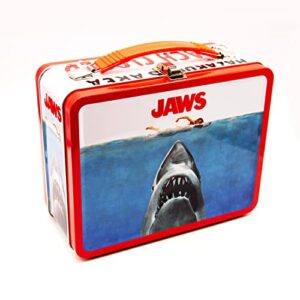 aquarius jaws gen 2 fun box - sturdy tin storage box with plastic handle & embossed front cover - officially licensed xxxxx merchandise & collectible gift for kids, teens & adults