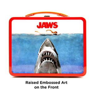 AQUARIUS Jaws Gen 2 Fun Box - Sturdy Tin Storage Box with Plastic Handle & Embossed Front Cover - Officially Licensed XXXXX Merchandise & Collectible Gift for Kids, Teens & Adults