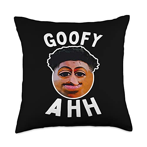 Quandale Dingle Goofy Ahh Meme I'm Pushing Dingle Goofy Ahh Quandale Pushing Dingle Meme Quote Throw Pillow, 18x18, Multicolor