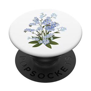 forget-me-not flower botanical popsockets swappable popgrip