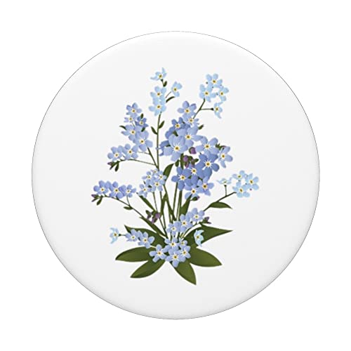 Forget-Me-Not Flower Botanical PopSockets Swappable PopGrip