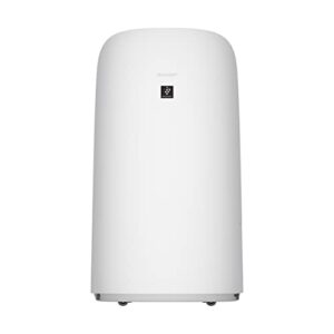 sharp smart air purifier + humidifier. alexa and google assistant compatible. plasmacluster ion technology for large-sized rooms. true hepa & activated carbon filter may last up-to 2 years. kcp70uw.