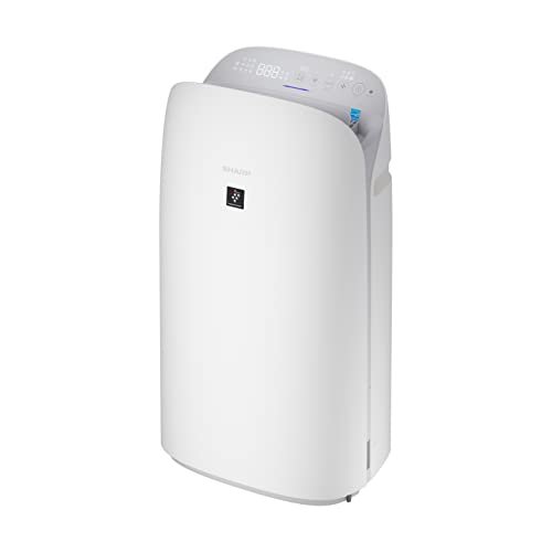 SHARP Smart Air Purifier + Humidifier. Alexa And Google Assistant Compatible. Plasmacluster Ion Technology For Large-Sized Rooms. True HEPA & Activated Carbon Filter May Last Up-To 2 Years. KCP70UW.