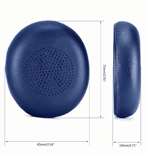 JEUOCOU Replacement Ear Pads Compatible with Jabra Elite 45h On-Ear Wireless Headphones (45H Blue)