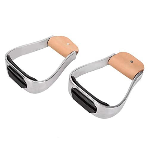 N/A Aluminum Cushioned Western Stirrups Inner Width 120 Mm Horse Riding Stirrups Equestrian Supplies Equestrian Gift for Men