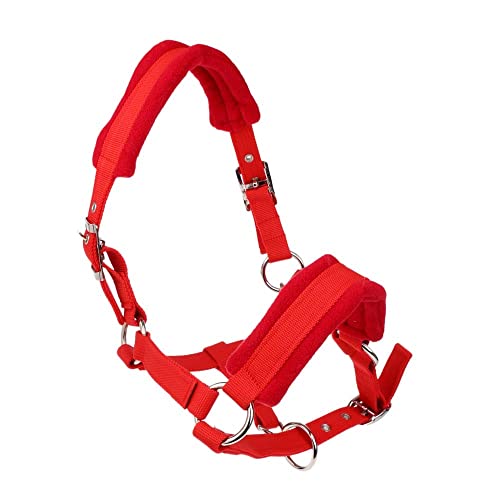 N/A The Padded Adjustable Horse Head Collar Bridle is Suitable for 1.3-1.5m Tall Horses and 2.5m Braided Horse Lead Rope