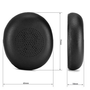 45H Ear Pads - defean Replacement Ear Cushion Cover Compatible with Jabra Evolve2 65 (65MS 65UC USB) / Evolve2 40 (40UC 40MS USB) / Elite 45h On-Ear Wireless Headset,Softer Protein Leather (Black)