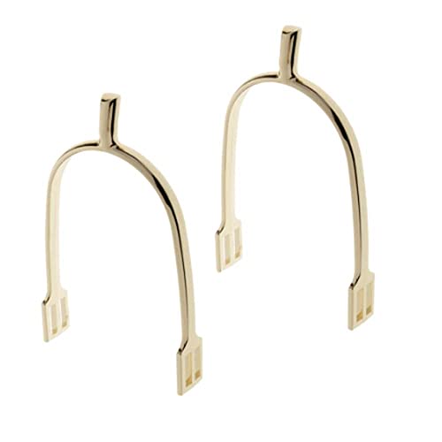 N/A Pair of Spurs Equestrian Accessories Men's Rider Spurs Horse Riding Equestrian Equipment Appliances (Color : Gold)