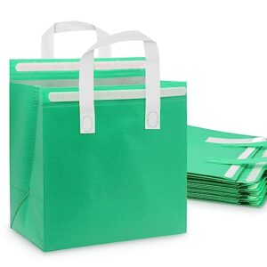 sdqcliif insulated take out bags,restaurant takeaways bags with sturdy self-adhesive stickers and handles,ideal for uber eats,cold or hot food delivery,restaurant takeaways,picnic party