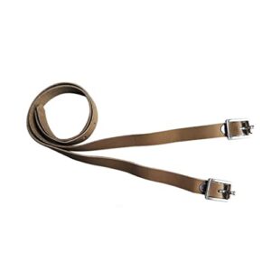 n/a 1 pair of spur belts for long-term training horse riding pu leather sports accessories outdoor durable solid buckle riding equipment (color : brown)