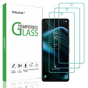 beukei (3 pack) compatible for tcl stylus 5g screen protector tempered glass,touch sensitive,case friendly, 9h hardness