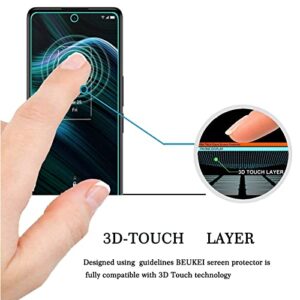 beukei (3 Pack) Compatible for TCL Stylus 5G Screen Protector Tempered Glass,Touch Sensitive,Case Friendly, 9H Hardness