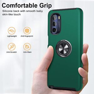 JAME for Moto G Stylus 5G 2022 Case, Slim Soft Shockproof Protective Case for Motorola G Stylus 5G Case 2022, with Invisible Ring Kickstand Case for Moto G Stylus 5G Case 2022, Green